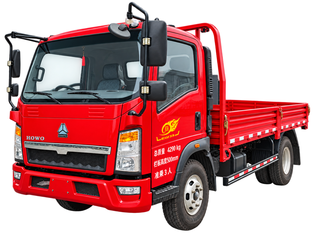 SINOTRUK HOWO 4.2m Blue-Plate Flatbed Light Truck (Sideboard Cargo Truck)